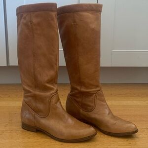 Frye Cindy Slouch Natural Boots